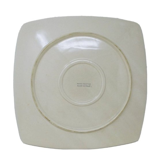 Serving Platter Hand Painted Bamboo Stalk Made in Italy 13.5" Vintage - Picture 2 of 5